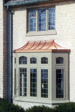 Copper Window Awning