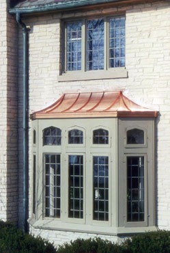 Copper Window Awning 